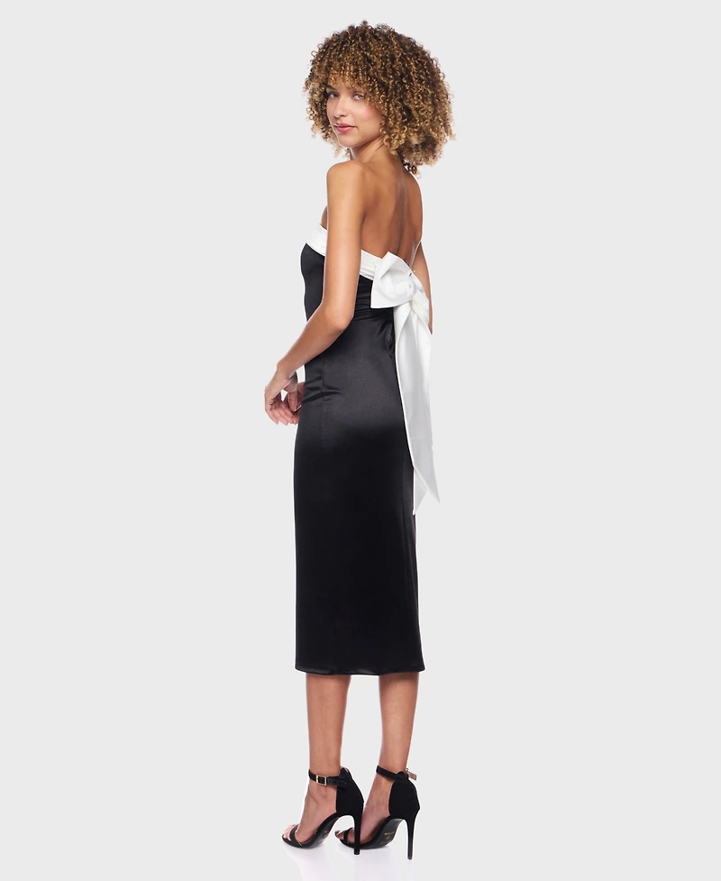 B Darlin Juniors' Strapless Sleeveless Dress