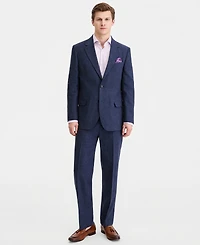 Nautica Men's Modern-Fit Cotton & Linen Nested Suit
