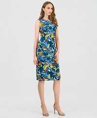 Anne Klein Women's Printed Sleeveless Sheath Dress