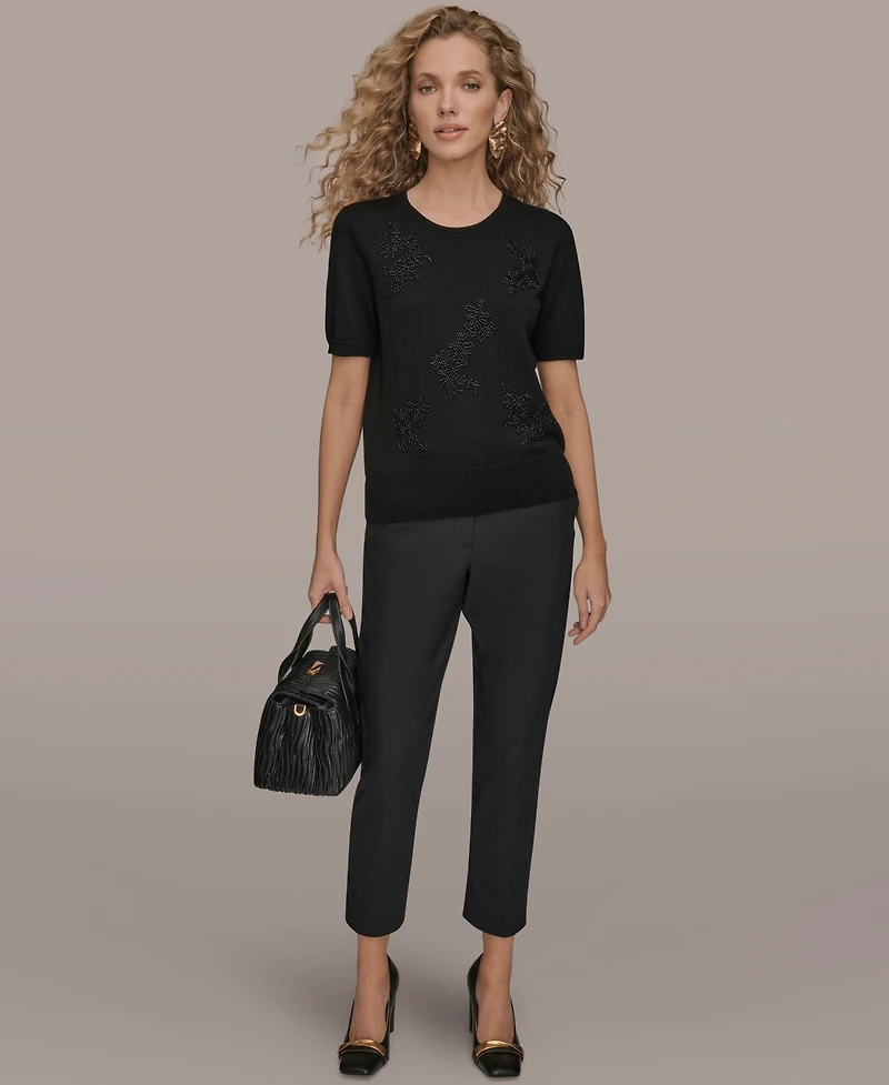 Donna Karan New York Women's Embellished Crewneck Sweater