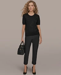 Donna Karan New York Women's Embellished Crewneck Sweater