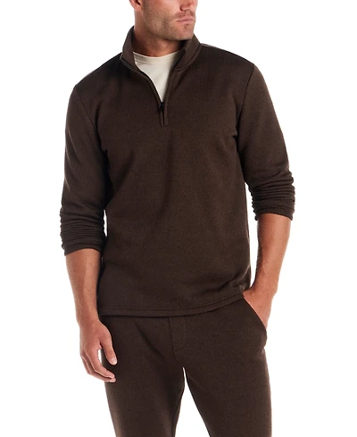 Vintage & Black Men's Ribbed 1/4-Zip Sweater
