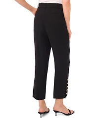 CeCe Women's Cropped Straight Leg Tailored Pants