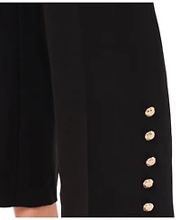 CeCe Women's Cropped Straight Leg Tailored Pants