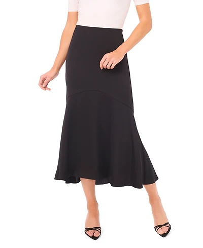 CeCe Women's Flounce Hem Midi Skirt