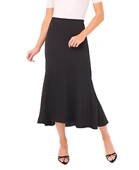 CeCe Women's Flounce Hem Midi Skirt