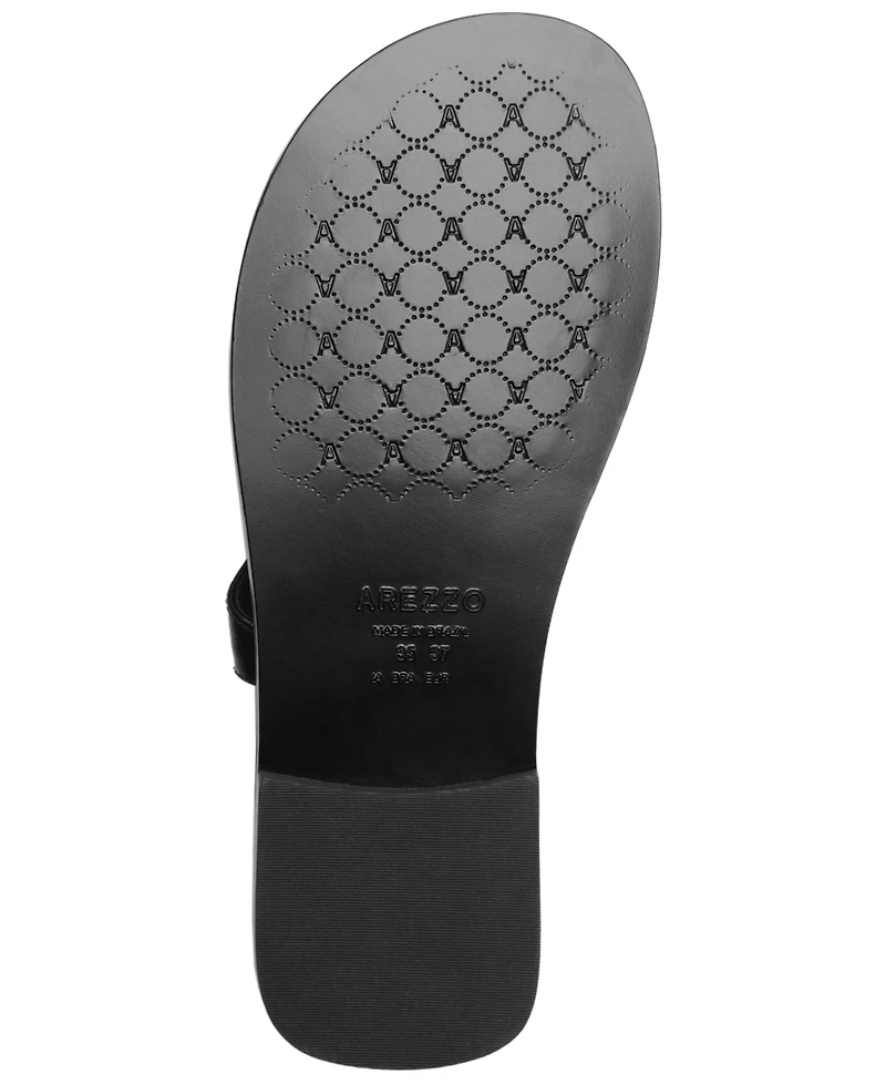 Arezzo Women's Freya Buckle Flat Sandals