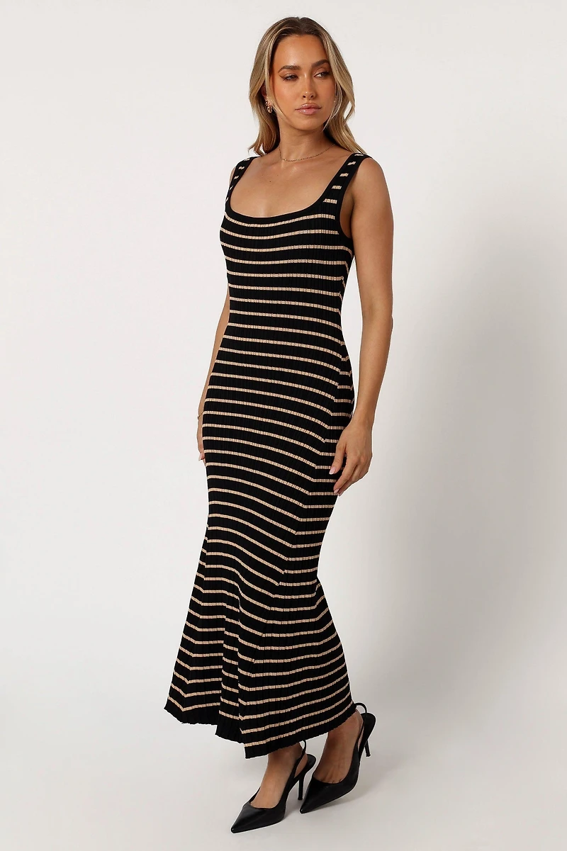 Petal and Pup Women's Henry Striped Midi Dress