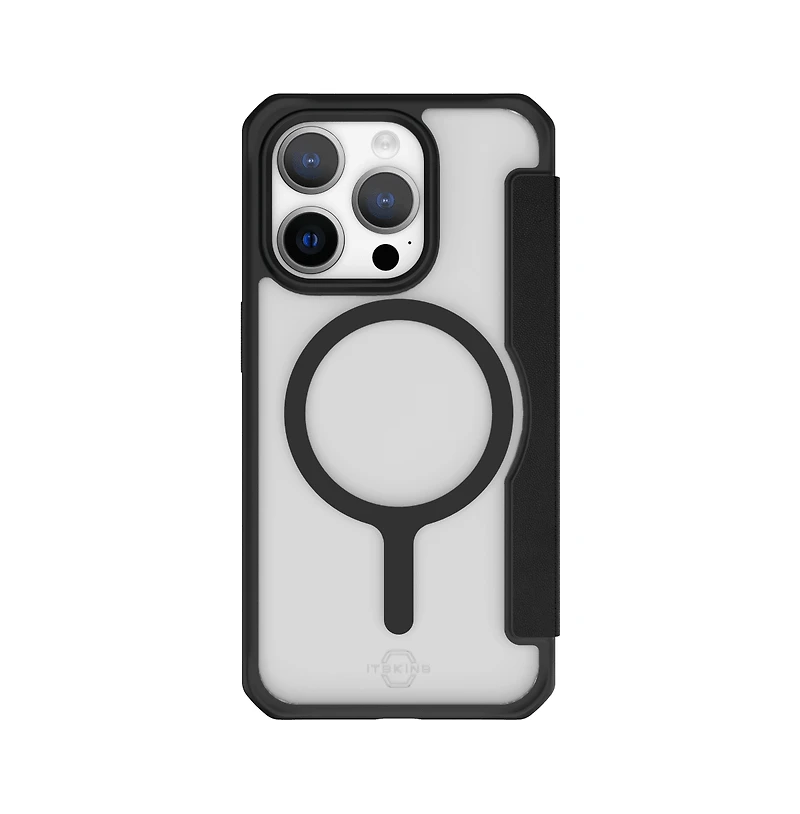 ITSkins Hybrid_R Folio MagSafe Case for Apple iPhone 15 Pro