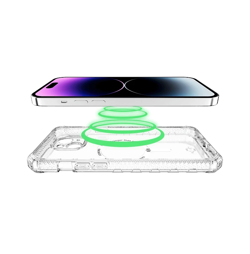 ITSkins Supreme_R Clear MagSafe Case for Apple iPhone 15 / iPhone 14 / iPhone 13