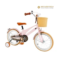 Artudatech 16-Inch Kids Bike for Ages 5-9 with Lightweight Magnesium Frame, Training Wheels & Dual Brakes for Safe Riding