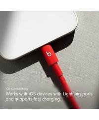Beats Usb-c to Lightning Woven Cable (1.5 m) - Rapid Red