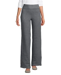 Lands' End Women's Serious Sweats High Rise Fleece Lined Straight Leg Pants