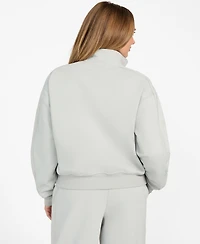 Guess Women's High Neck Full-Zip Sweatshirt