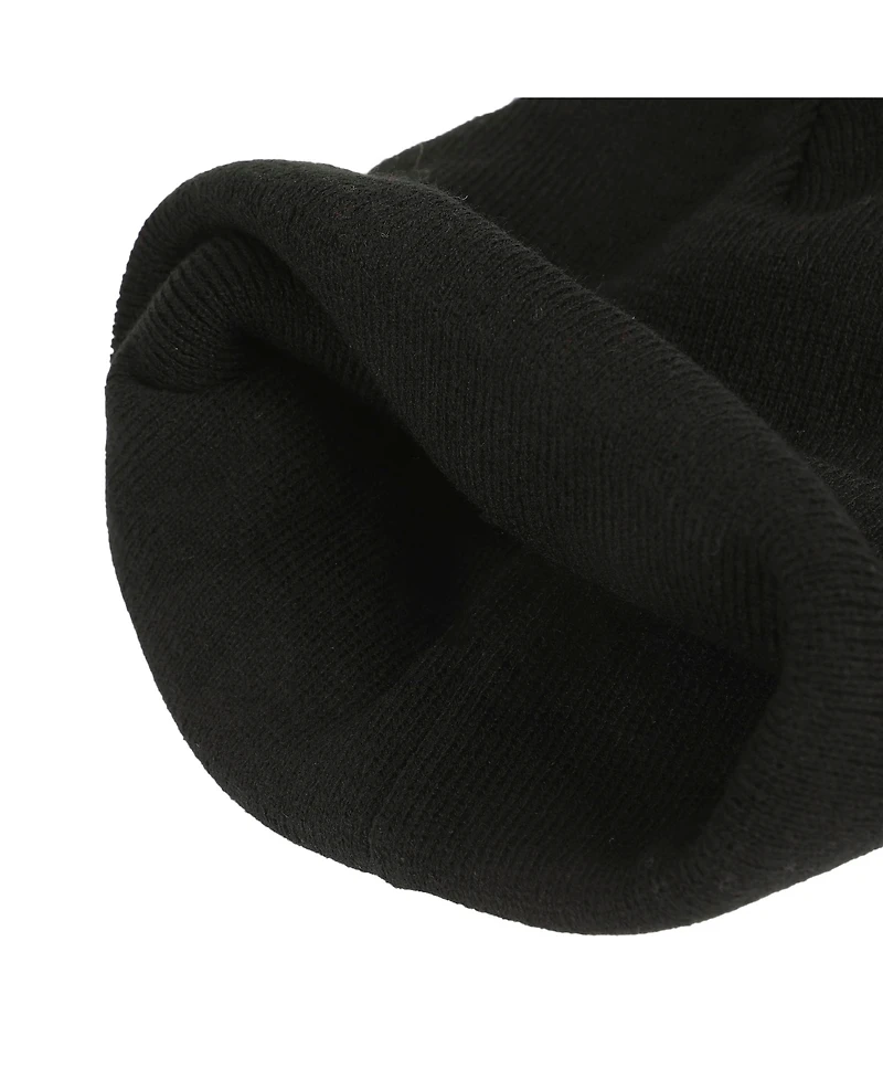 Dragon Ball Z Men's Goku Symbol Embroidery On Acrylic Knit Standard Cuff Beanie