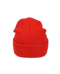 Super Mario Men's Embroidered M Logo On Red Cuff Beanie