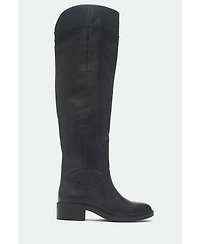 Forever & Always Shoes Petya Leather Over the Knee Boot (Women)