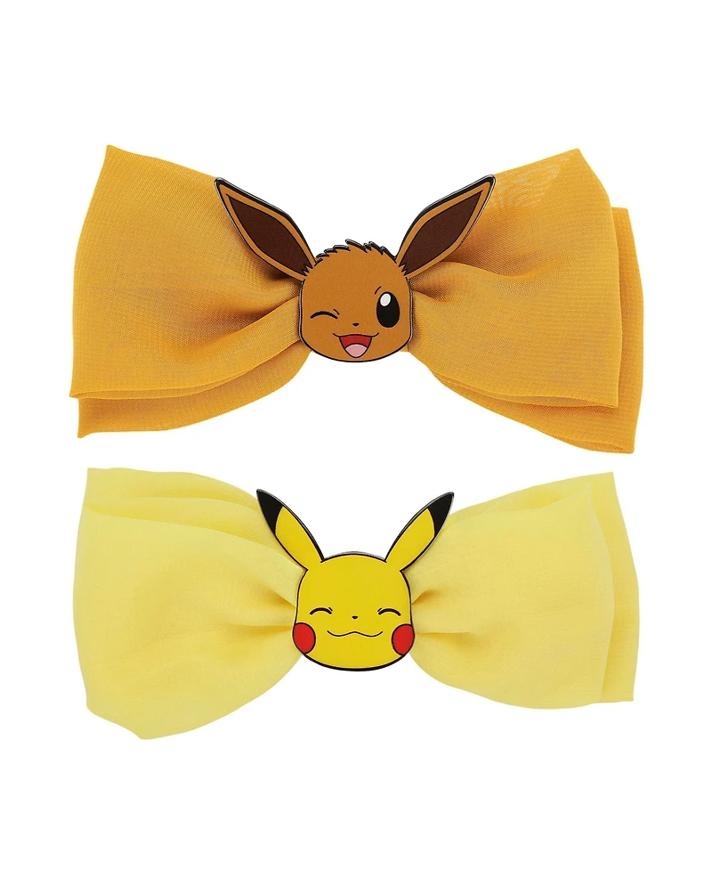 Pokemon Pikachu and Eevee Pair of 5.5-Inch Bestie Bows