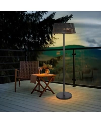 Zachvo Patio Heater with Remote, 3 Adjustable Power Levels, 78.7" Tall, Waterproof, Anti-Tipping,Indoor and Outdoor