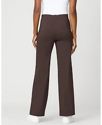 Cable & Gauge Soft Stretch Wide Leg Pull On Twill Pant