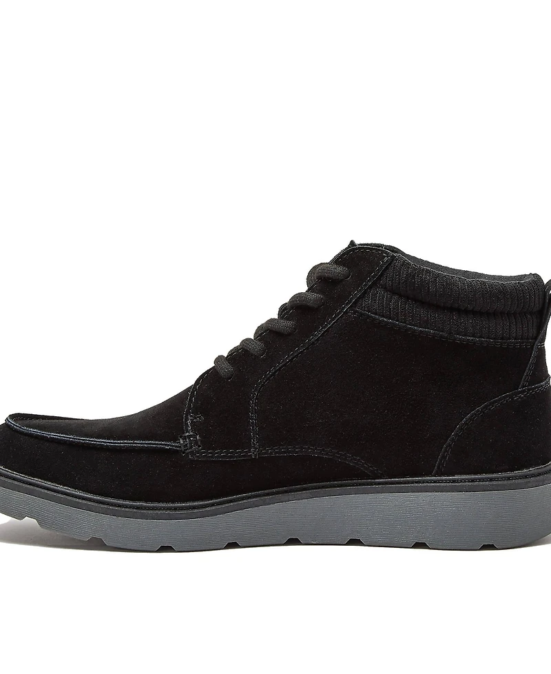 Lands' End Men's Moc Toe Flannel Lined Lace Up Boots