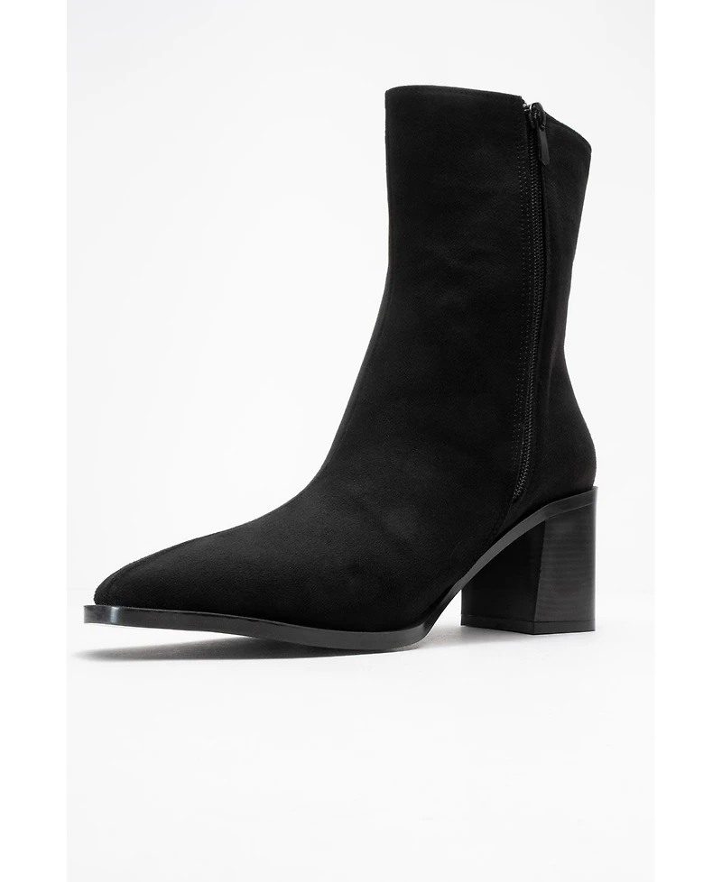 Prologue Shoes Chara Block Heel Ankle Boot (Women)