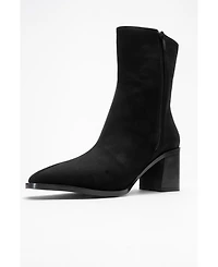 Prologue Shoes Chara Block Heel Ankle Boot (Women)