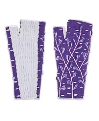 Feelgoodz Women s Artisan Crafted Fleece Lined Color Block Fingerless Gloves