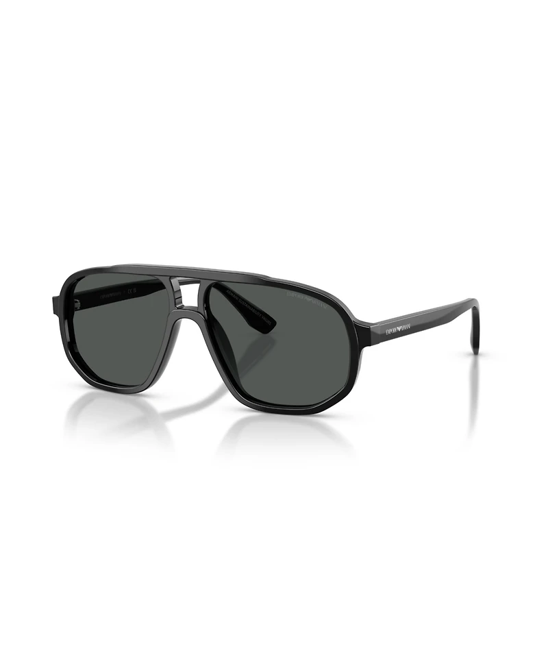 Emporio Armani Men's Pilot Sunglasses, EA4263U