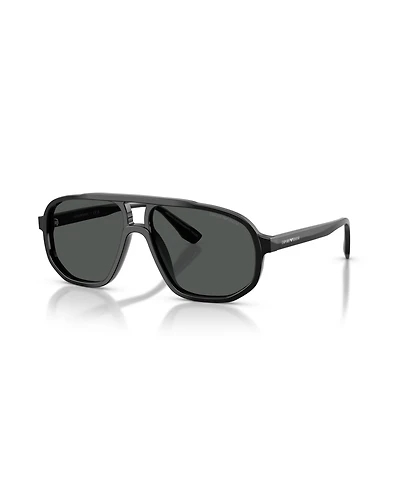 Emporio Armani Men's Pilot Sunglasses, EA4263U