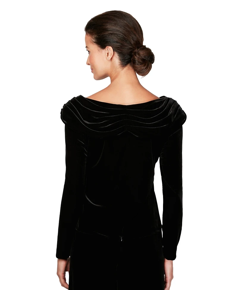 Alex Evenings Women's Off-The-Shoulder Top