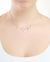 Macy's Cubic Zirconia Heart Star Pendant Necklace (0.31 ct. t.w.) Sterling Silver (also 14K Gold Over Silver)