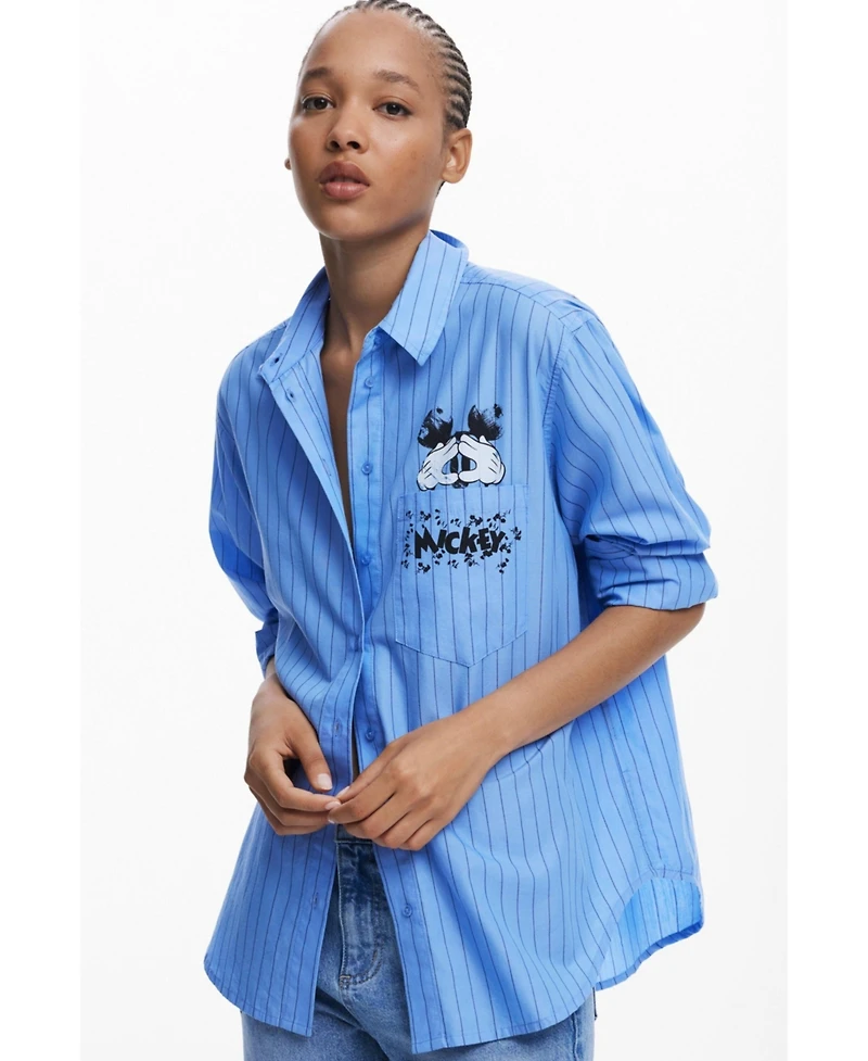 Desigual Women's Mickey striped shirt