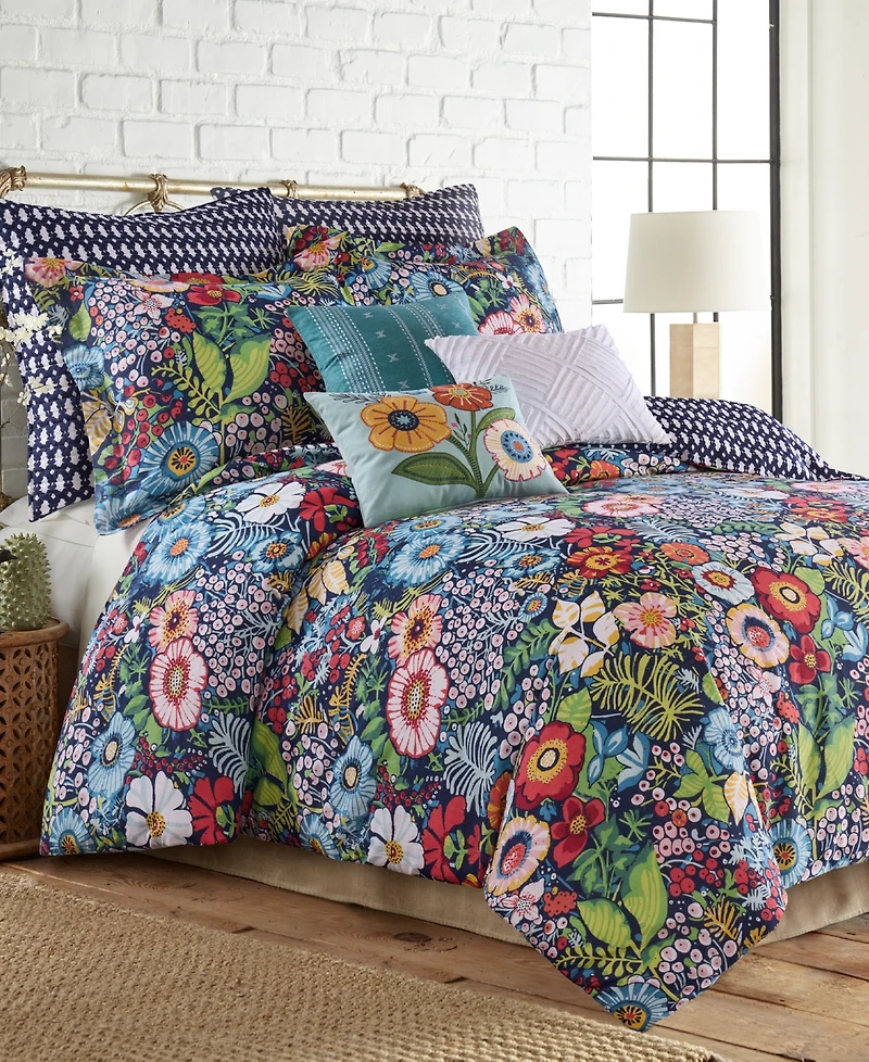 Levtex Home Night Garden Reversible 3-Pc. Duvet Cover Set