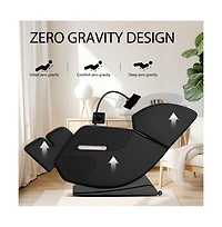 Zero Gravity Massage Recliner with Heating, Foot Rollers & Air Compression, Full Body Chair Bluetooth-Maison Boucle