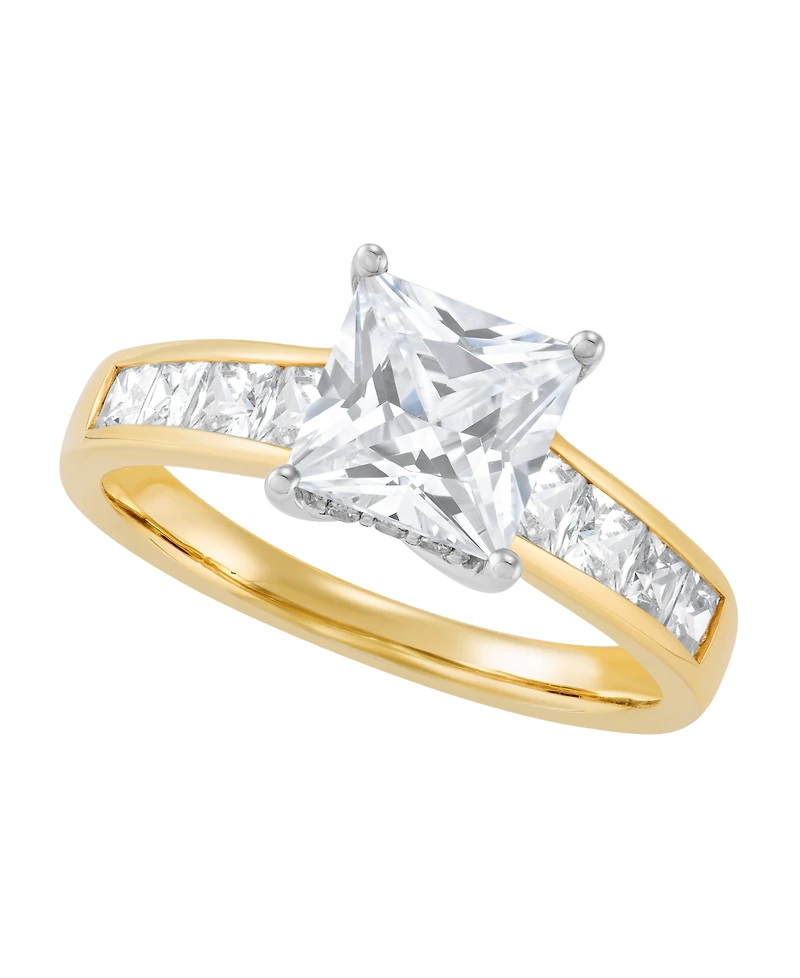 Grown With Love Certified Lab Grown Diamond Ring (3 ct. t.w.) in 14K Yellow and White Gold