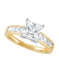 Grown With Love Certified Lab Grown Diamond Ring (3 ct. t.w.) in 14K Yellow and White Gold