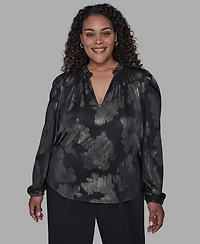 Karl Lagerfeld Paris Plus Long Sleeve Top