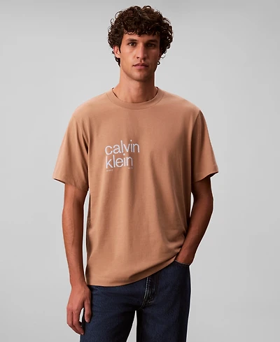 Calvin Klein Men's Circle Graphic Relaxed Fit T-Shirt
