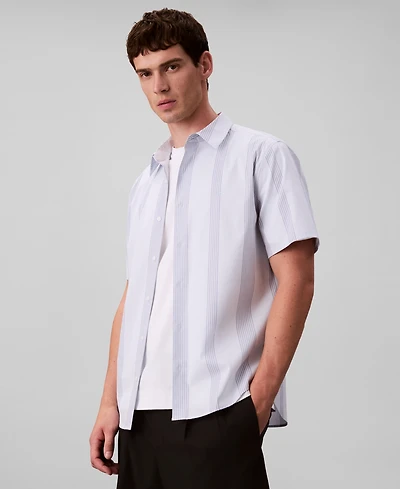 Calvin Klein Men's Classic Fit Striped Shirt