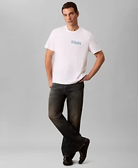 Calvin Klein Men's Cursive Graphic Short Sleeves T-Shirt
