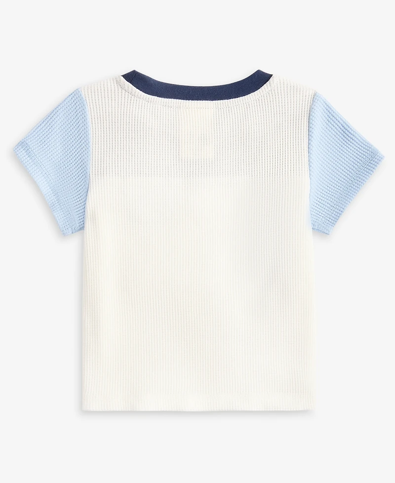 First Impressions Baby Boys Waffle Colorblocked T-Shirt, Macy's Exclusive