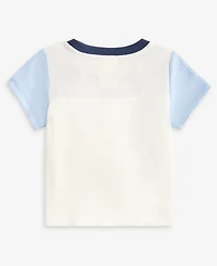 First Impressions Baby Boys Waffle Colorblocked T-Shirt, Macy's Exclusive