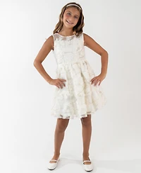 Rare Editions Girls 7-16 2-Piece Round Neck Dress and jacket Set