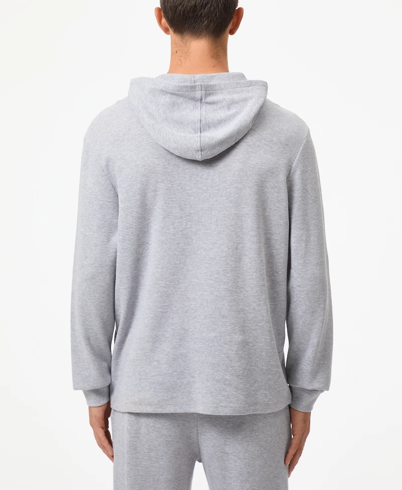 Lacoste Men's Thermal Sleep Waffle Hoodie