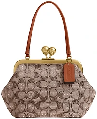 Coach Crystal Signature Jacquard Small Frame Bag