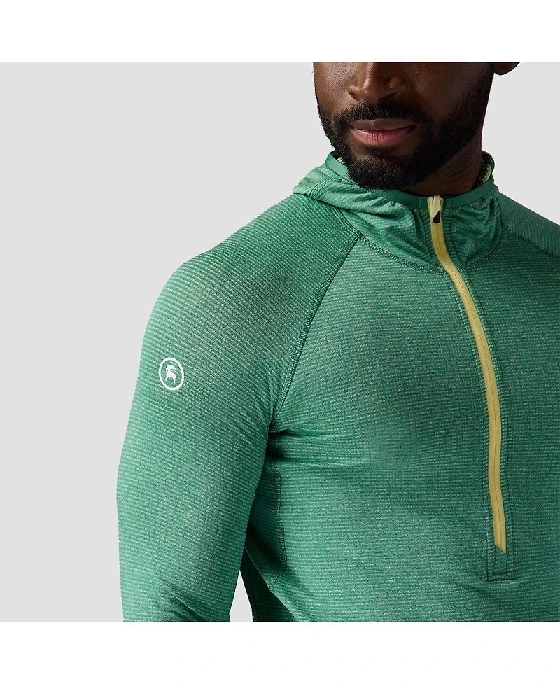 Backcountry Men's Pines Microgrid Ultra-Lt Baselayer Zip Scuba Top Lightweight Long Underwear Tops