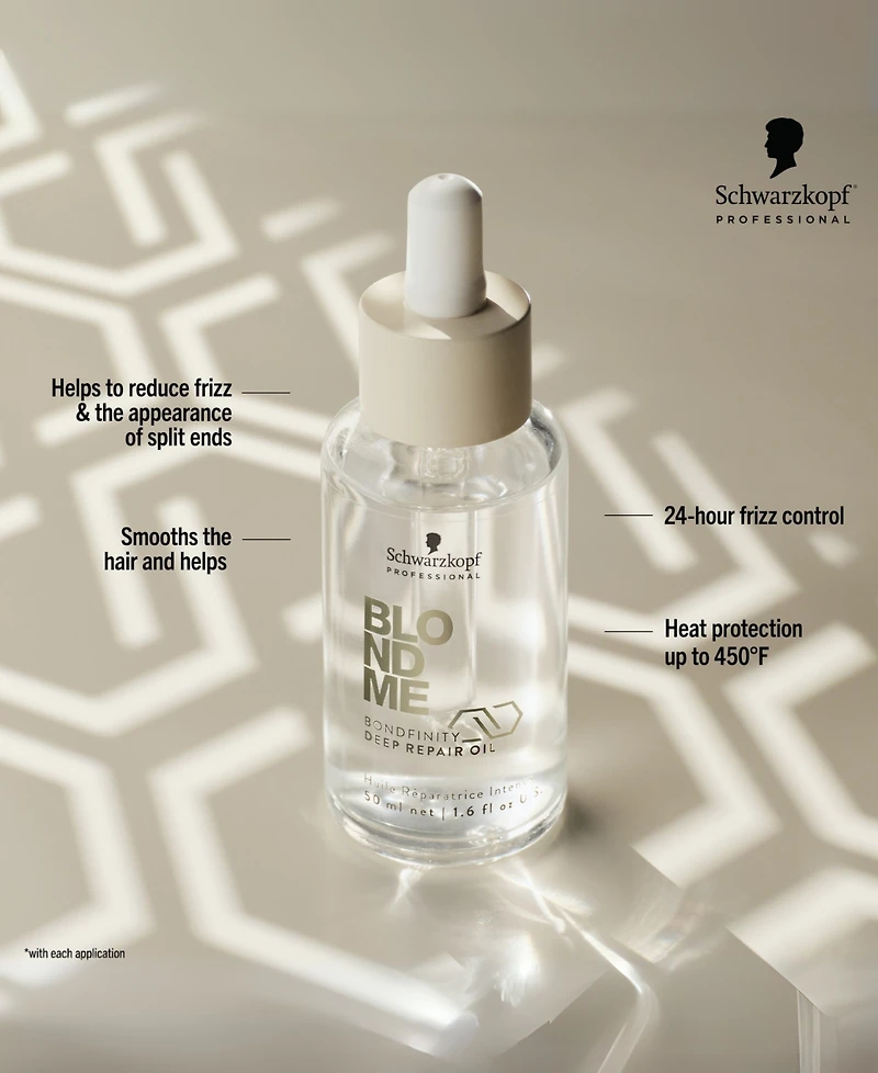 Schwarzkopf BlondMe Bondfinity Deep Repair Oil, 1.6 oz.