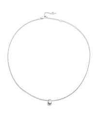 Lauren Ralph Lauren Cubic Zirconia & Imitation Pearl Sterling Silver Pendant Necklace