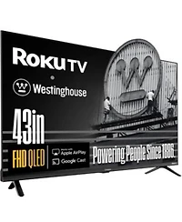 Westinghouse 43 X22 Roku Smart Tv Fhd Qled Dolby Wi Fi Bluetooth Apple Airplay Alexa Google Assistant Flat Screen